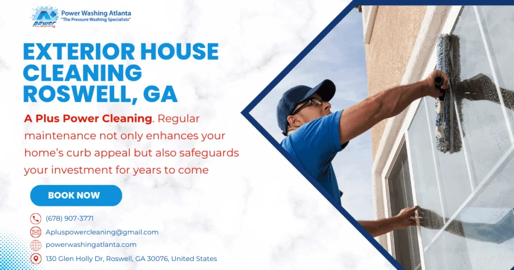 Exterior House Cleaning in Roswell, GA