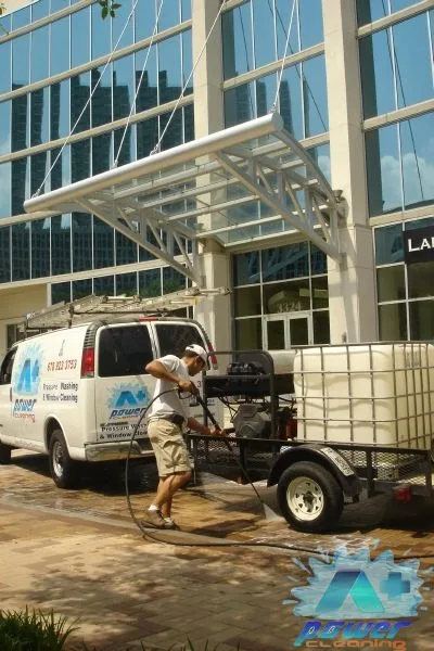 Commercial warehouse pressure washing in Atlanta
